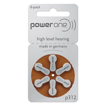 Baterii Auditive Power One Blister 6 Varta P 312 cu baterie reincarcabila
