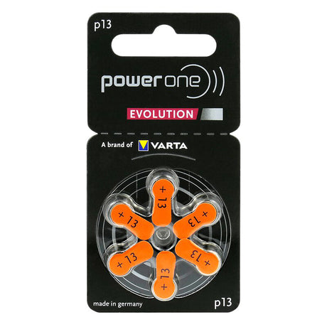 Baterii Auditive Power One Evolution Bl 6 P 13 cu baterie 310 mAh