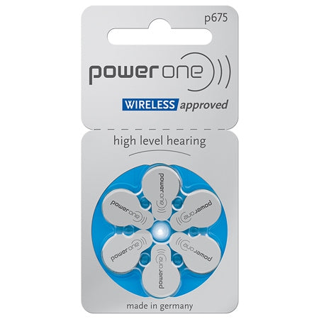 Baterii Auditive Power One 6b Varta P 675 cu baterie 650 mAh