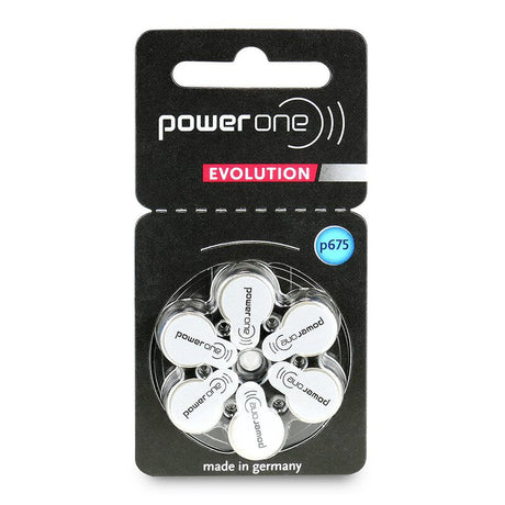 Baterii Auditive Power One Evolution Bl 6 P 675 cu baterie 650 mAh