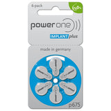Baterii Auditive Power One Implant Blister 6 P 675 cu baterie 765 mAh