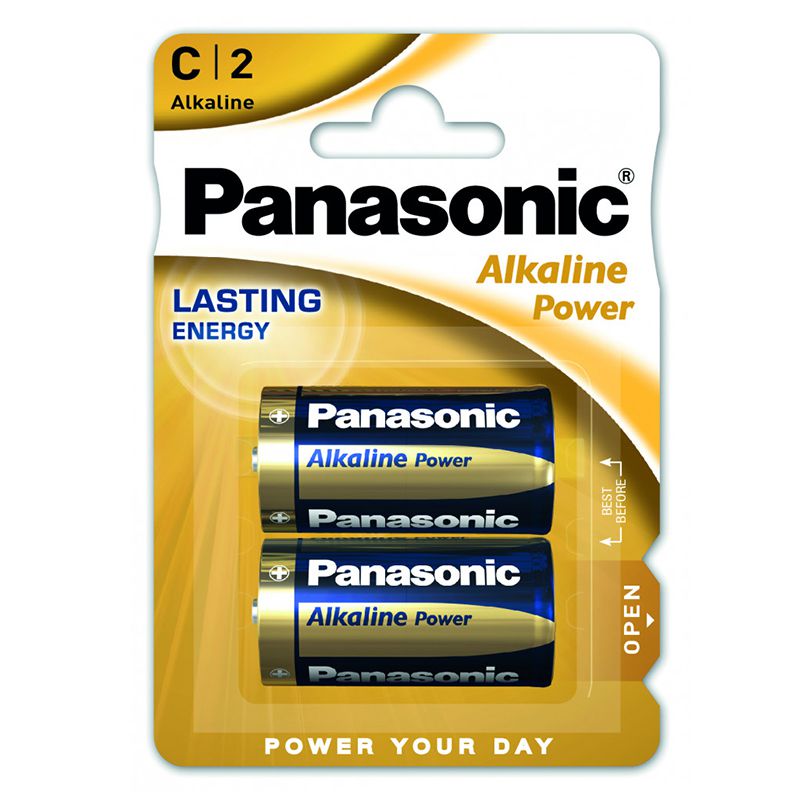 Baterie Alcalina Panasonic Bronze Blister 2 Buc Lr 14 cu baterie reincarcabila