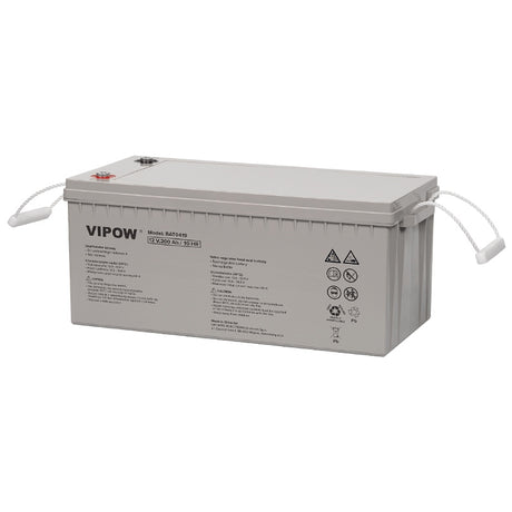 Acumulator Stationar Agm 200ah Vipow Vrla 12V cu baterie reincarcabila