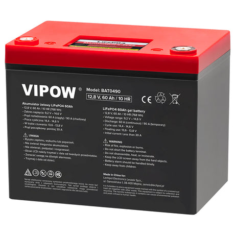 Acumulator Lifepo4 60ah cu Bms Bat 0490 cu baterie reincarcabila