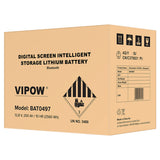 Acumulator Lifepo4 200ah Vipow Bat 0497 cu Bluetooth, alarma si baterie reincarcabila