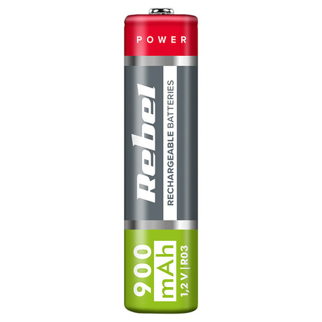 Acumulatori Ni-mh Aaa R3 Blister 4 Buc Rebel Bat 2013 cu baterie 900 mAh