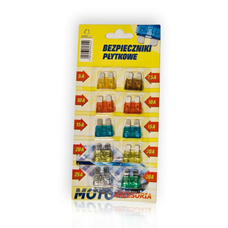 Set Sigurante Auto Mini 5a-30a 10buc Bez 4007