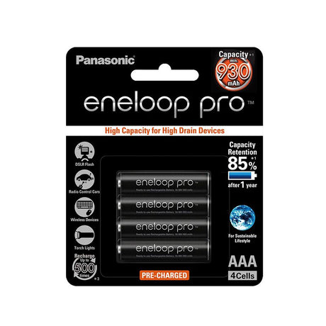 Acumulatori Panasonic Eneloop Pro Aaa 930mAh cu baterie 930 mAh