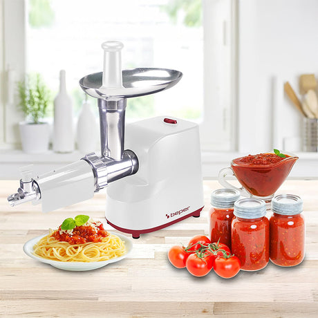 Tocator Carne Electric cu Storcator Beper Bp 102200 cu DAB+