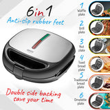 Sandwich Maker 6 in 1 Camry CR 3057 cu DAB+