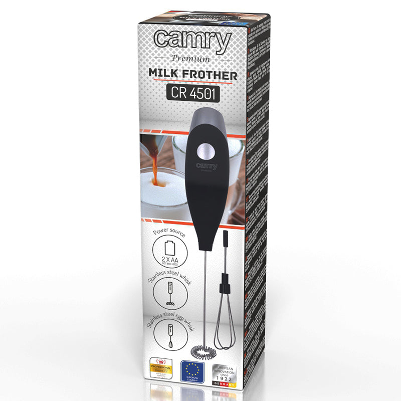 Milk Frother Manual Negru Camry Cr 4501b cu DAB+