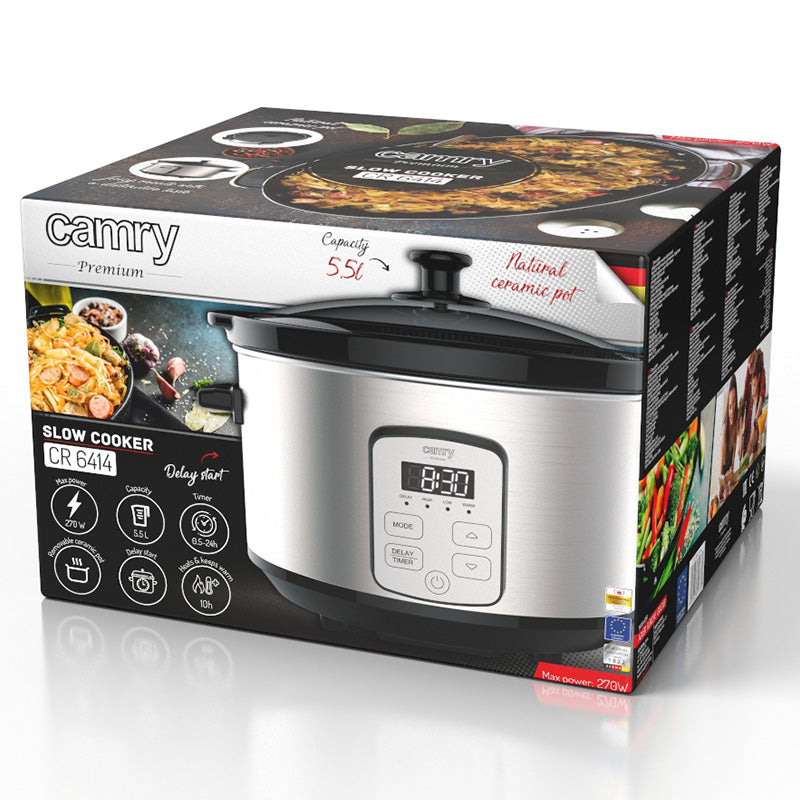 Slow Cooker 4.7l Camry CR 6414