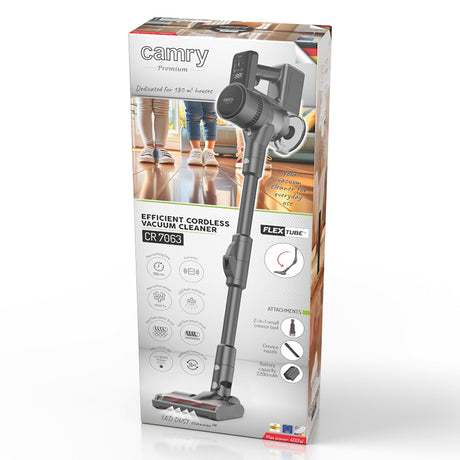 Aspirator Vertical Pro LED Camry CR 7063 cu baterie 2200 mAh