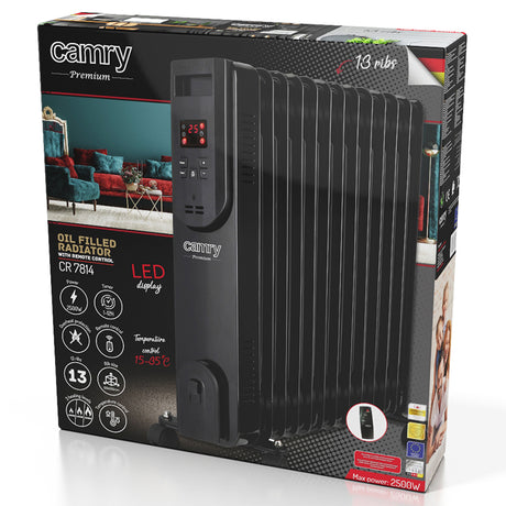 Radiator Elementi CR 7814 Camry Ulei 13 cu afisaj LED si Telecomanda
