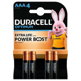 Baterie Alcalina Duracell Optimum Blister 4 Buc Lr 03 cu baterie reincarcabila