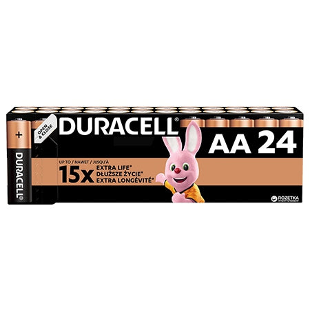 Baterie Alcalina Duracell Blister 24 Buc Lr 06 cu baterie reincarcabila