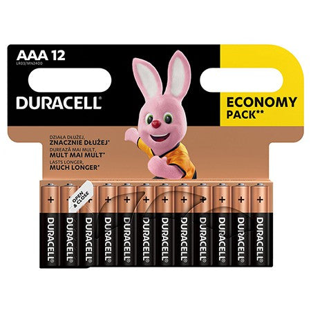 Baterie Alcalina Duracell Blister 12 Buc Lr 03 cu baterie reincarcabila