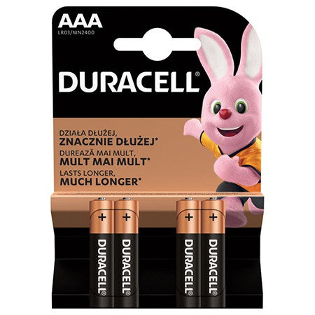 Baterie Alcalina Duracell Blister 4 Buc Lr 03 cu baterie reincarcabila