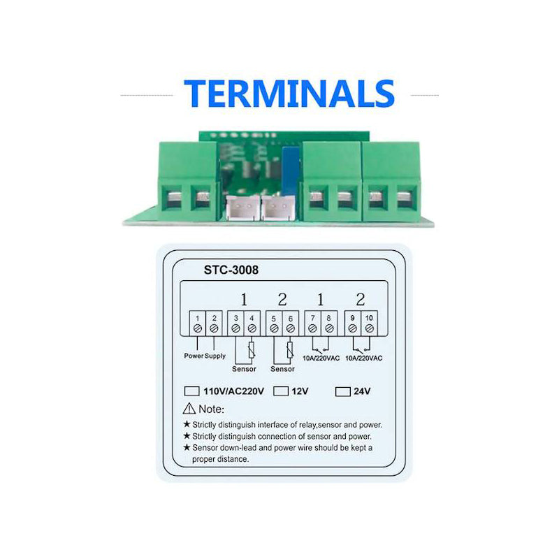 Termostat 230V Stc-3008