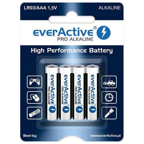 Baterie Alcalina Blister 4 Buc Everactive Lr 03 cu baterie reincarcabila