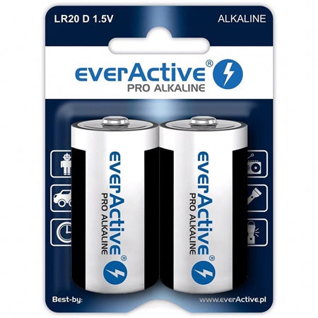 Baterie Alcalina Blister 2 Buc Everactive Lr 20 cu baterie reincarcabila