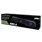 Boxe Soundbar 2.0 LED Rainbow Apala Esperanza cu Internet WiFi, USB si Sunet Stereo