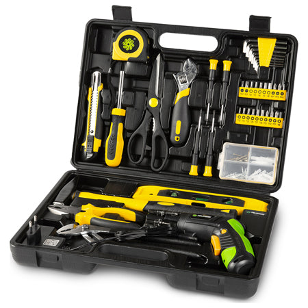 Trusa Scule cu Surubelnita Electrica Fieldmann cu baterie 1300 mAh