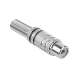 Mufa RCA Mama Metal Nichel Negru Gni 0065A