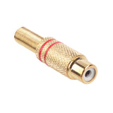 Mufa RCA Mama Metal Auriu Rosu Gni 0069b