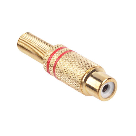 Mufa RCA Mama Metal Auriu Rosu Gni 0069b