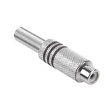 Mufa RCA Mama Metal Nichel Negru Gni 0071A