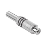 Mufa RCA Mama Metal Nichel Negru Gni 0071A