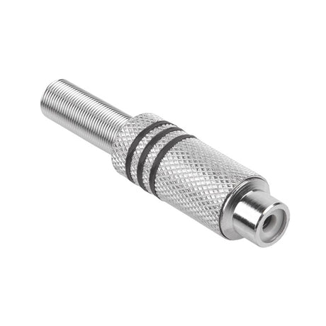Mufa RCA Mama Metal Nichel Negru Gni 0071A