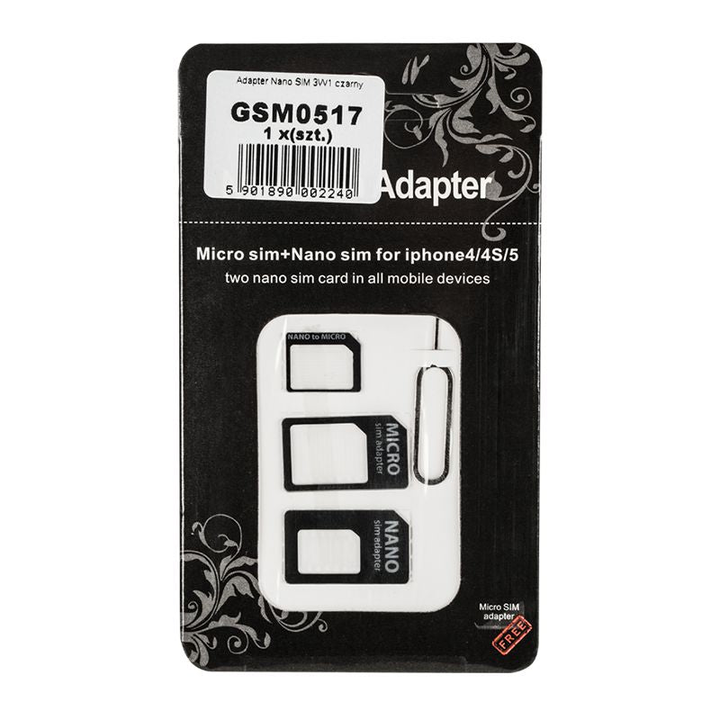 Adaptor Nano/Micro/Sim 3 in 1
