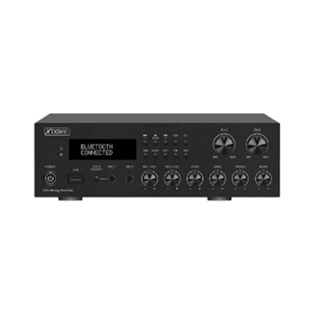Amplificator Pa 2 Zone 2x100w Max cu Bluetooth, radio FM, Card SD si Telecomanda