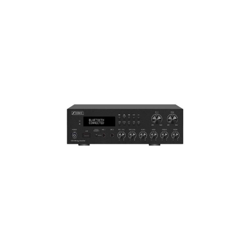 Amplificator Pa 2 Zone 2x100w Max cu Bluetooth, radio FM, Card SD si Telecomanda
