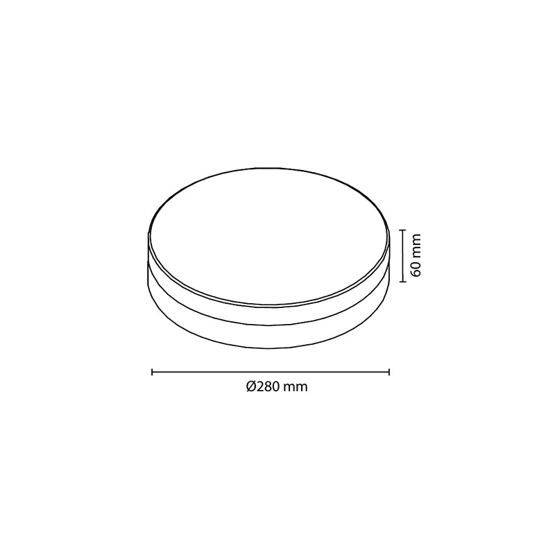 Plafoniera LED Rotunda Anti-blackout cu baterie 3000 mAh