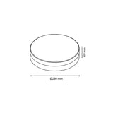 Plafoniera LED Rotunda Anti-blackout cu baterie 3000 mAh
