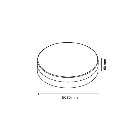 Plafoniera LED Rotunda Anti-blackout cu baterie 3000 mAh