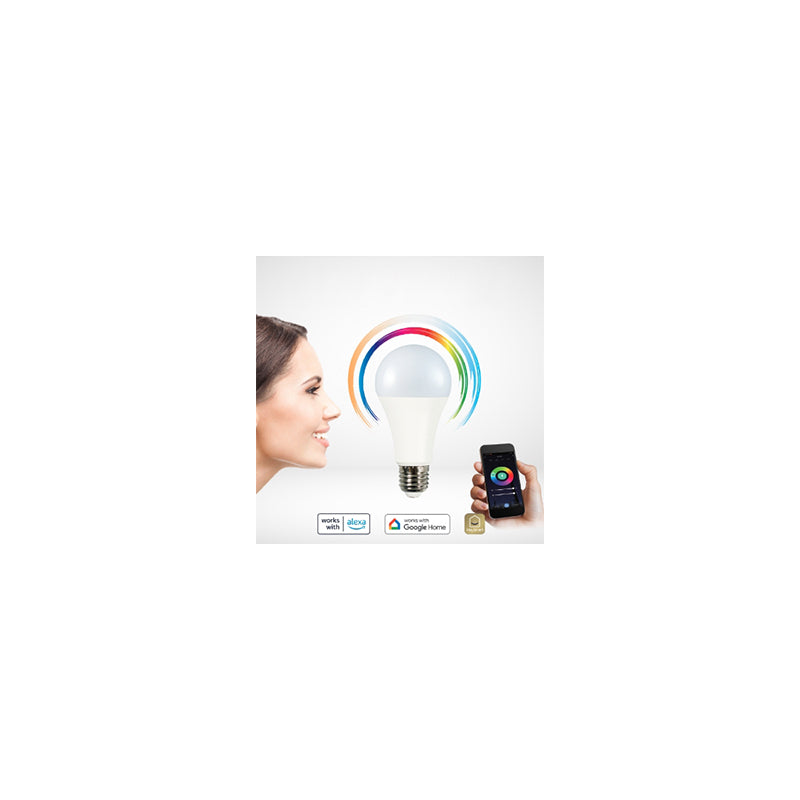 Bec LED E27 A65 RGB Cct Smart Wi-Fi 11W