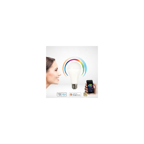 Bec LED A65 RGB Cct Smart Wi-fi E 27 cu Internet WiFi