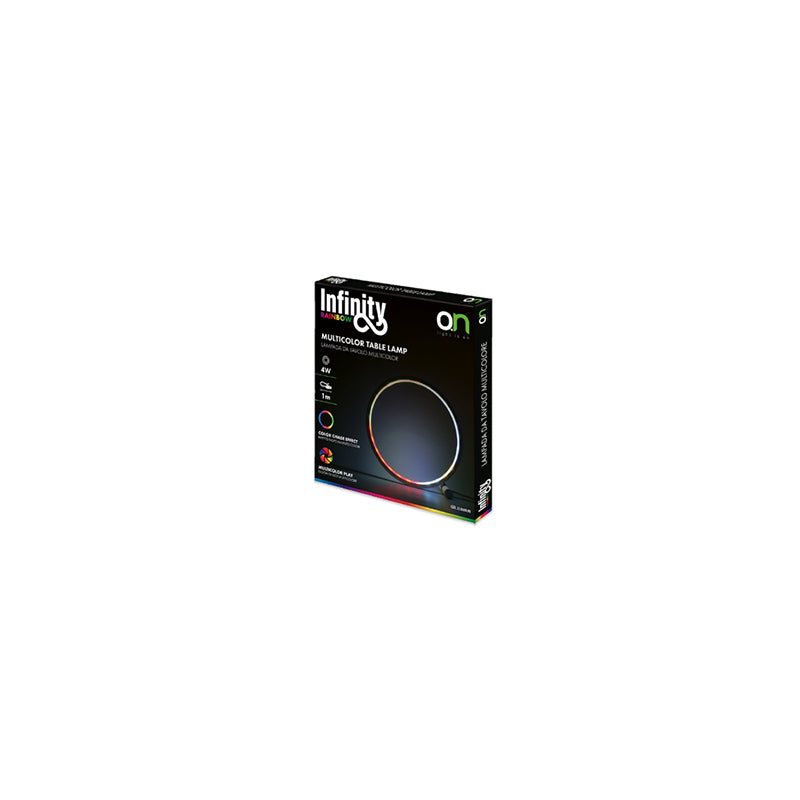 Lampa de Masa RGB 80lm Infinity cu baterie reincarcabila, USB si Telecomanda