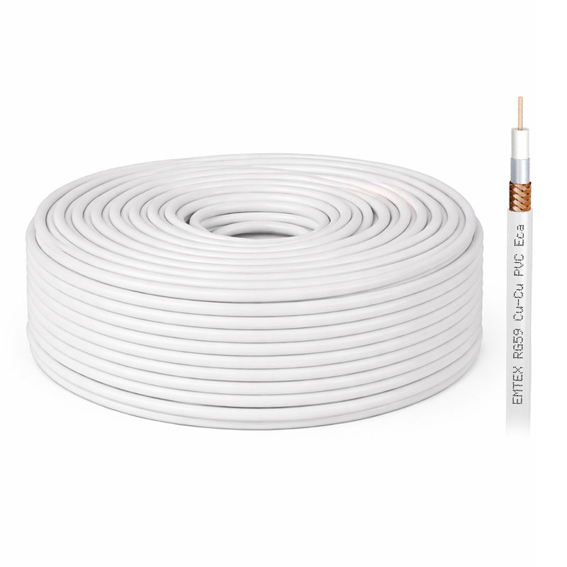 Cablu Coaxial Cupru Rola 100m Emtex Rg 59