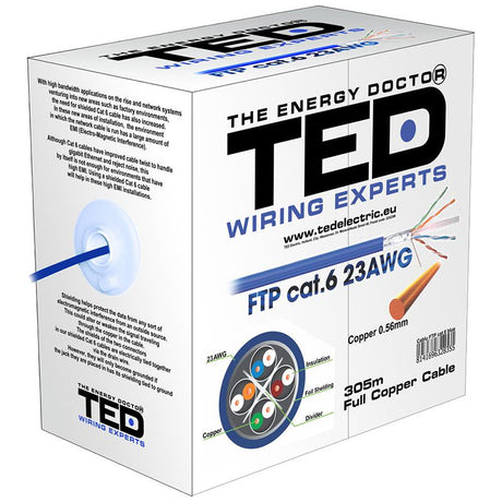 Cablu Ftp Cat 6 Cupru 305m Ted