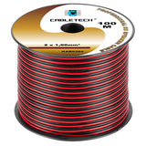 Cablu Difuzor Cupru 2x1.00mm Rosu Negru 100m Kab 0384