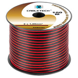 Cablu Difuzor Cupru 2x1.00mm Rosu Negru 100m Kab 0384