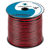 Cablu Difuzor Cca 2x0.75mm Rosu Negru 100m Kab 0390