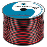 Cablu Difuzor Cca 2x2.50mm Rosu Negru 100m Kab 0393