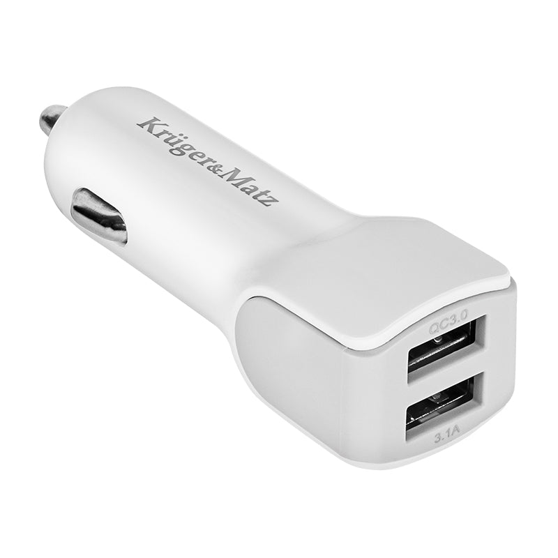 Incarcator Auto USB Dual 2.1A si 1A K&M