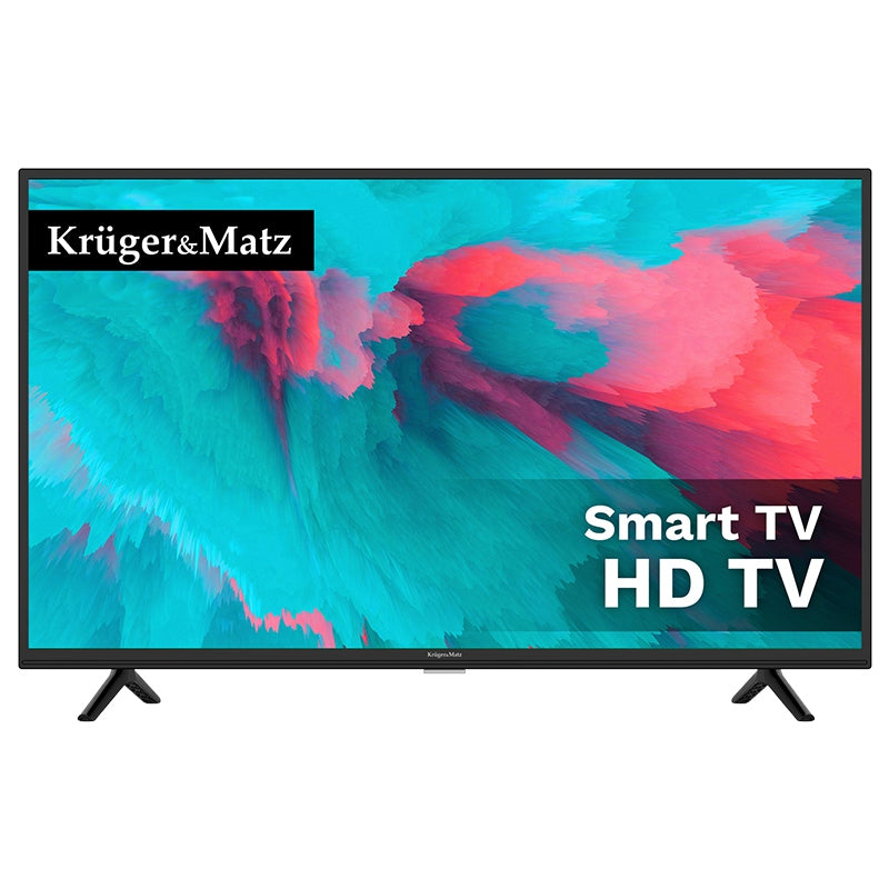TV HD Smart 32 H265 Hevc & Kruger Inch 81CM cu Internet WiFi, USB, Telecomanda si Sunet Stereo